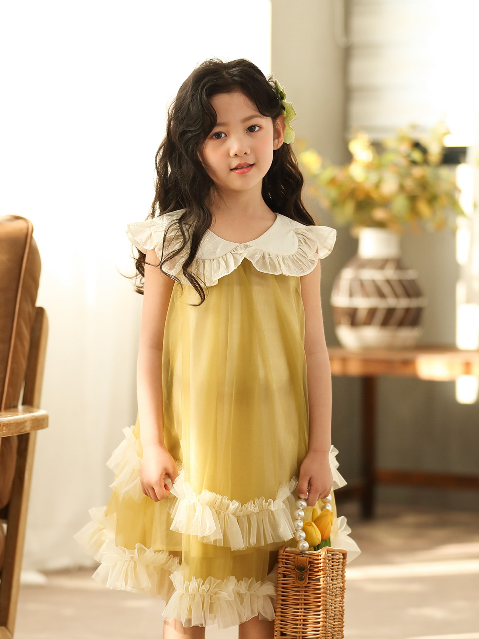 Váy Bé Gái Poopi Kiểu Sát Nách Xòe Bồng Công Chúa Xinh Đẹp Cho Bé