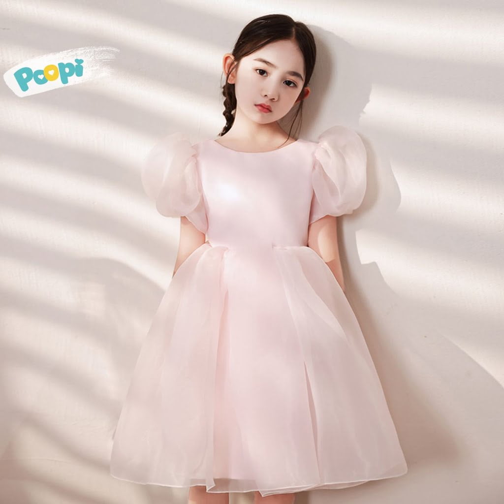 Váy Công Chúa Cho Bé Gái Poopi Dáng Xoè Bồng Dễ Thương
